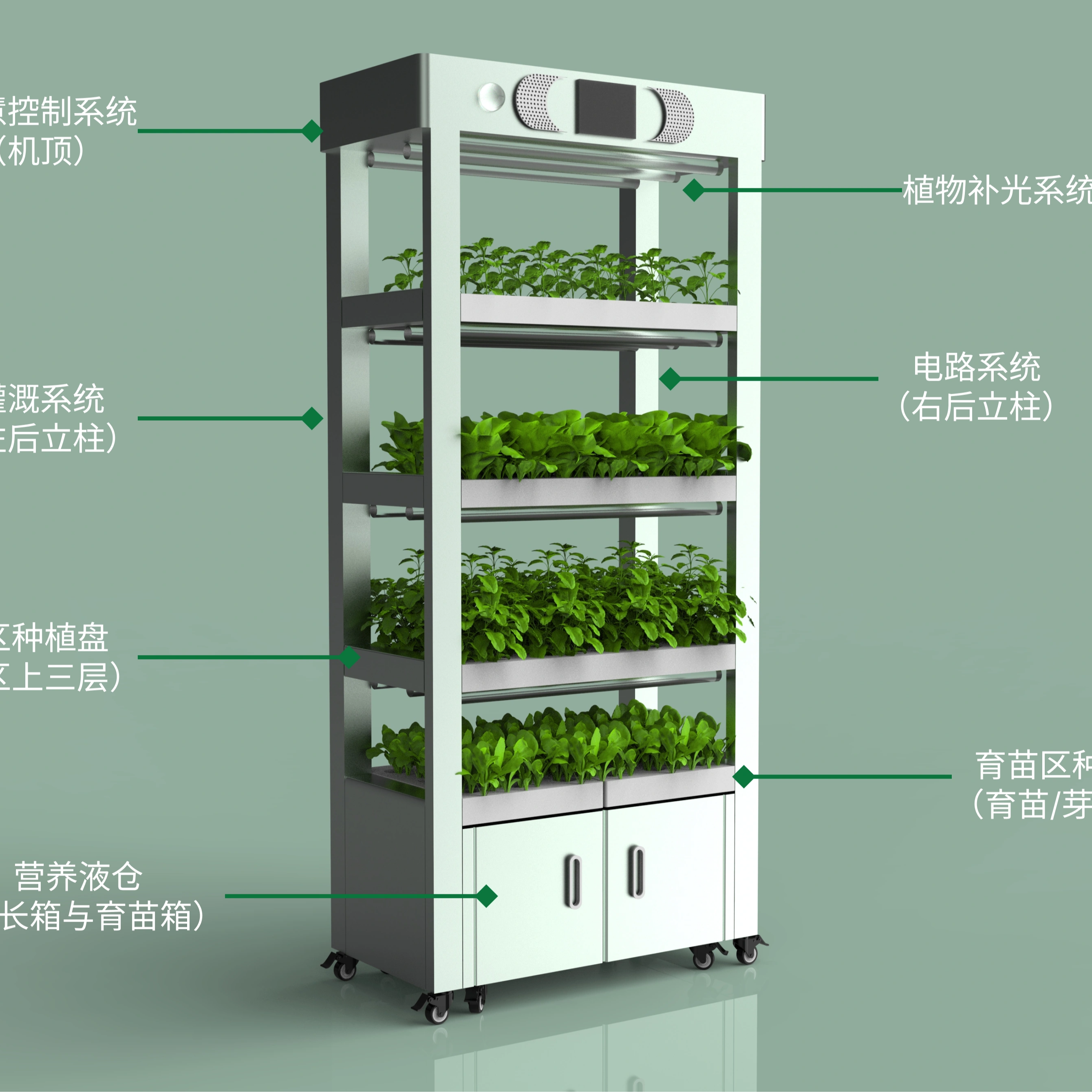 Aquaponics Home Kit - Indoor Home Smart Garden Intelligente Microgreens