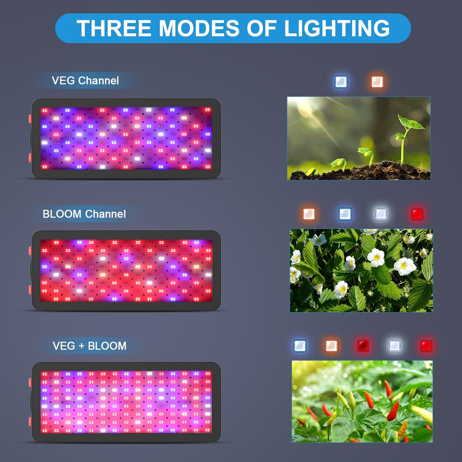 1200W Full Spectrum LED Grow L - Plant Grow Light Full Spectrum recensione e prezzo