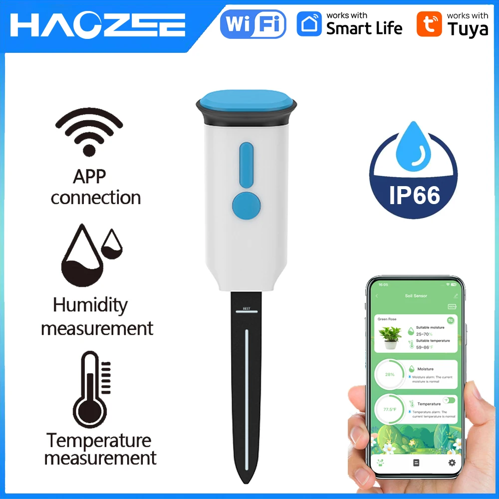 Haozee Tuya Smart WiFi Soil Mo - Smart Garden Products recensione e prezzo