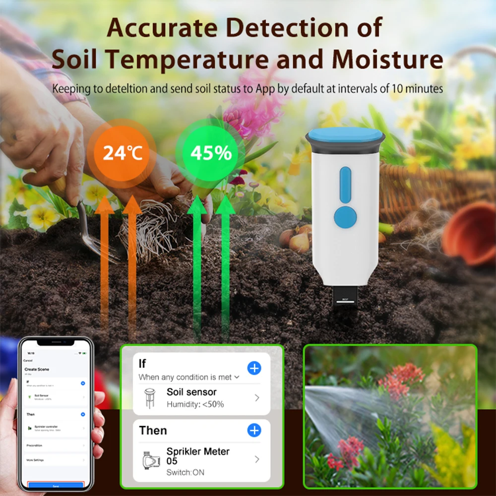 Haozee Tuya Smart WiFi Soil Mo - Smart Garden Products recensione e prezzo