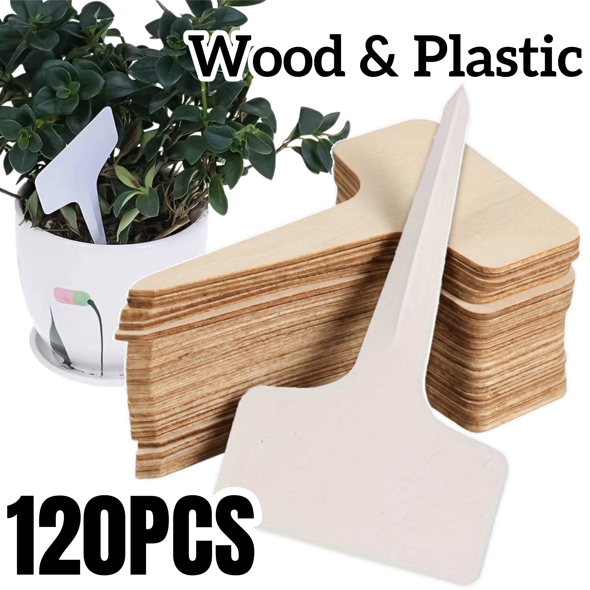 20/120pcs Durable T-Shaped Pla - Garden Journal Planner recensione e prezzo