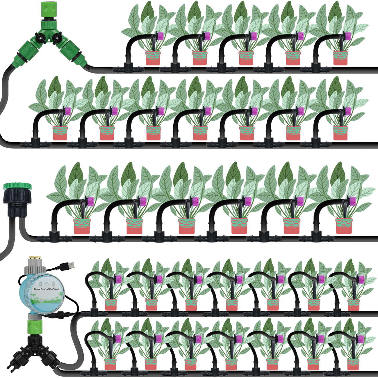 KESLA 5-50M Drip Irrigation Au - Smart Urban Garden recensione e prezzo
