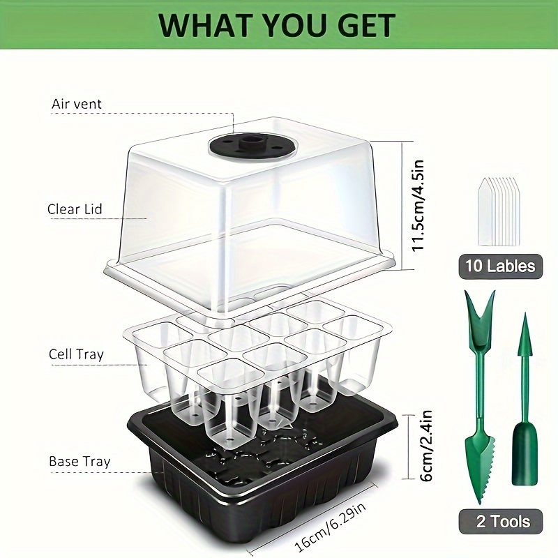 Seedling Starter Kit 1/2/3 Set - Plant Grow Light Full Spectrum recensione e prezzo