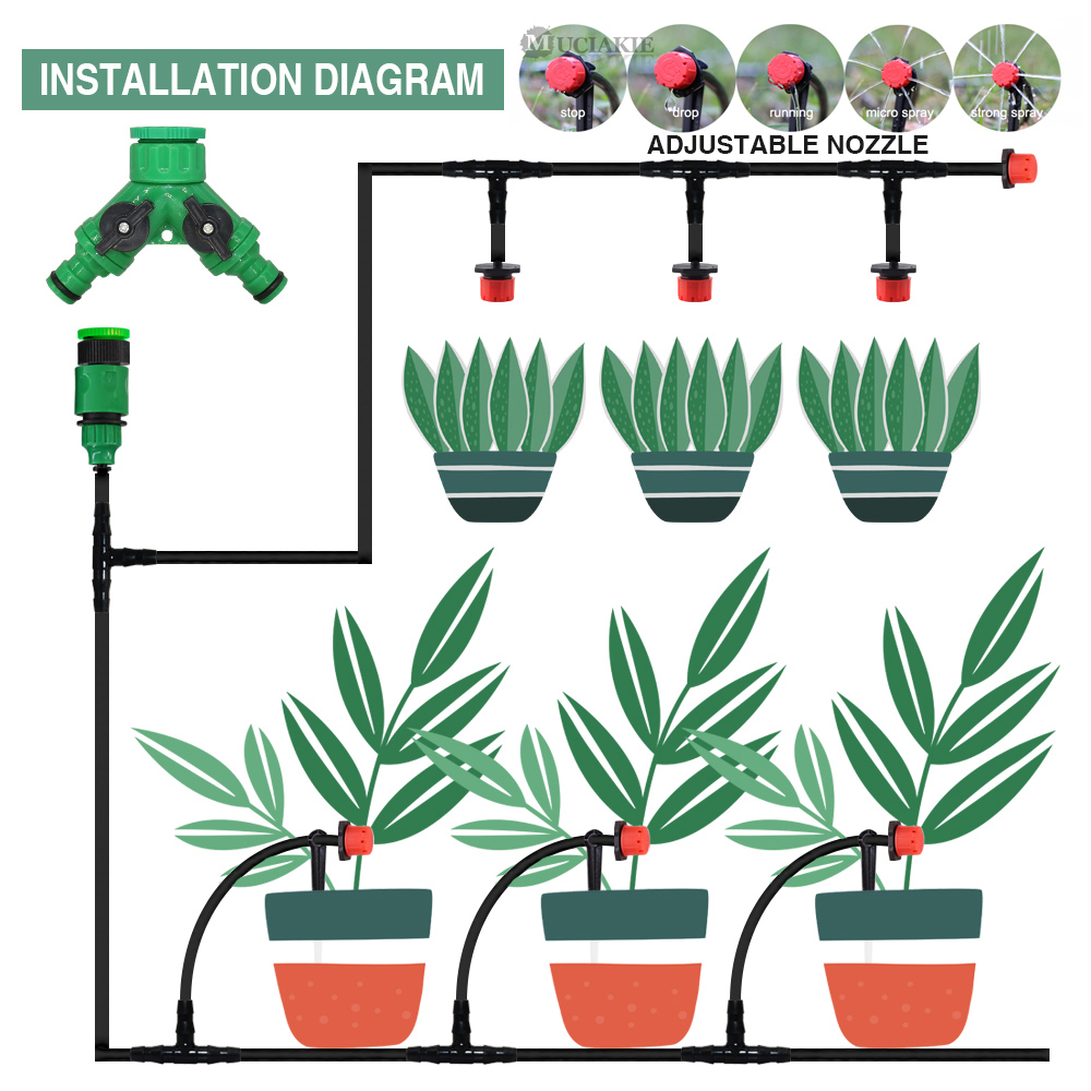 50-5M 1/4'' Hose Adjustable Dr - Smart Urban Garden recensione e prezzo