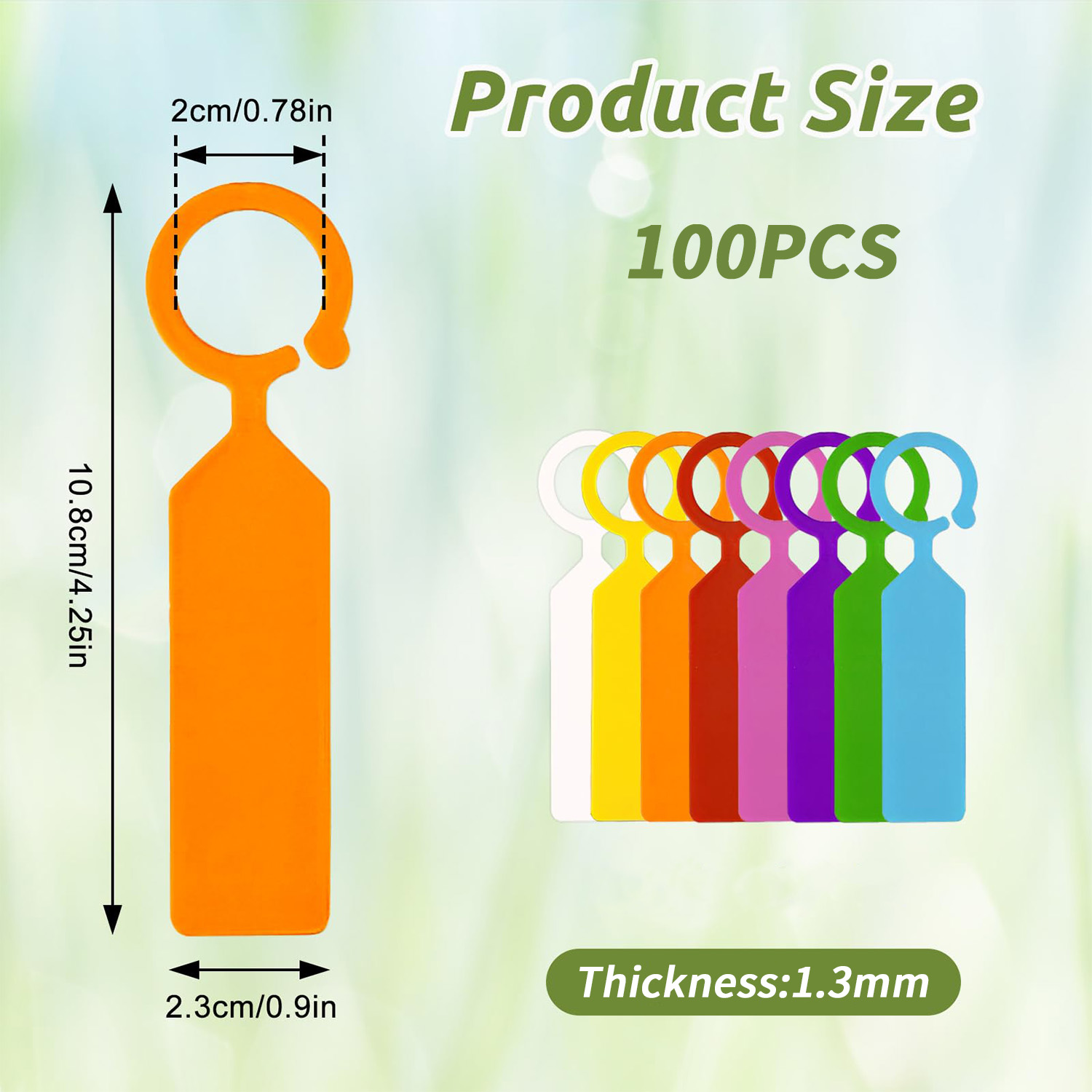 100PCS 10.7x2.3CM Plastic Gard - Garden Journal Planner recensione e prezzo