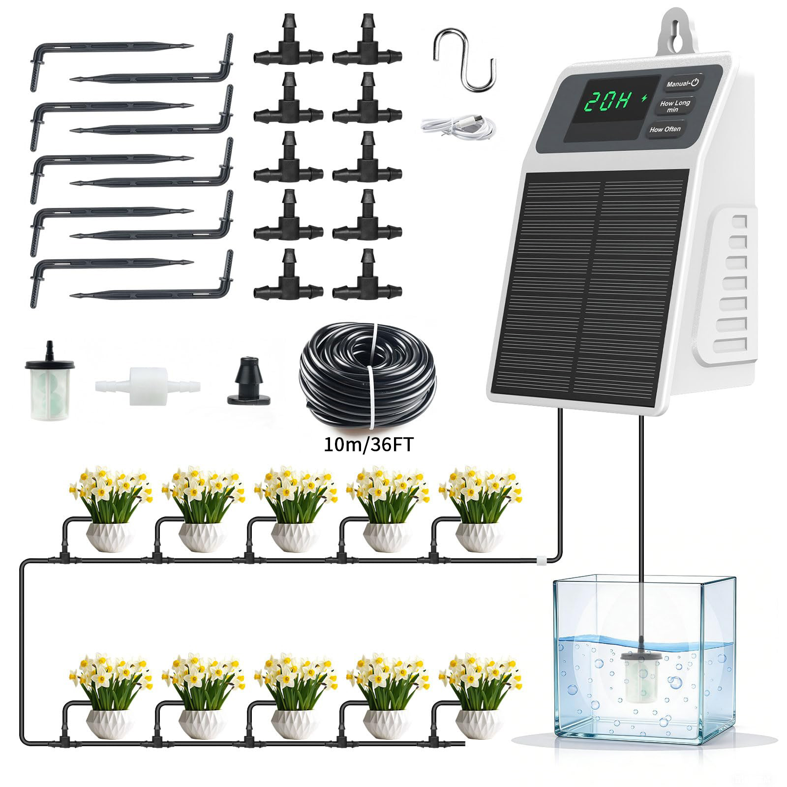 Upgraded Solar Drip Irrigation - Smart Urban Garden recensione e prezzo
