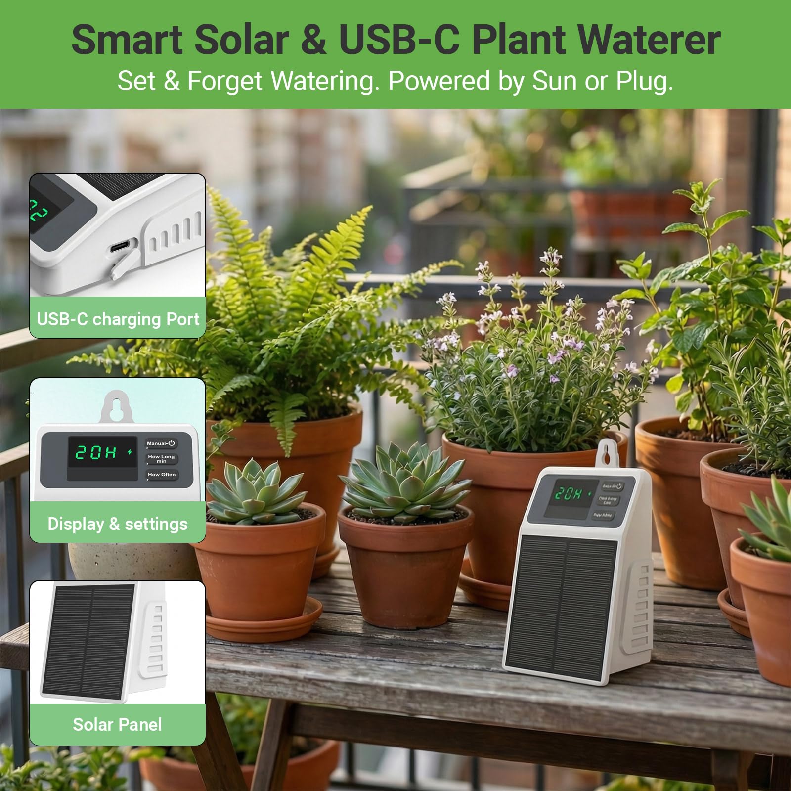 Upgraded Solar Drip Irrigation - Smart Urban Garden recensione e prezzo