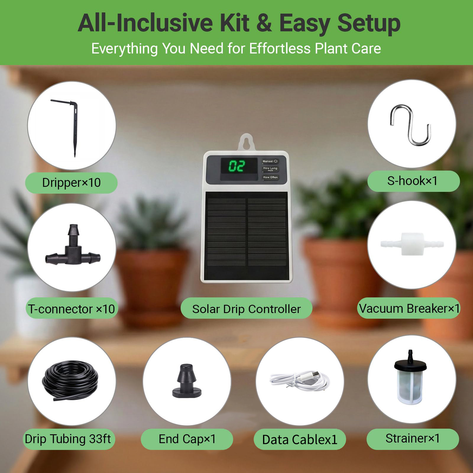 Upgraded Solar Drip Irrigation - Smart Urban Garden recensione e prezzo