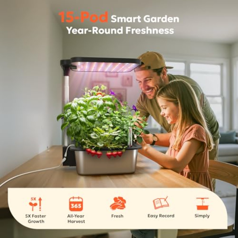 Indoor herb garden kit with 15 - Smart Garden Construct recensione e prezzo