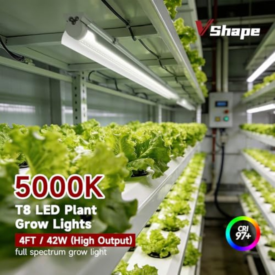 8 Pack LED Grow Light 4FT, 500 - Plant Grow Light Full Spectrum recensione e prezzo