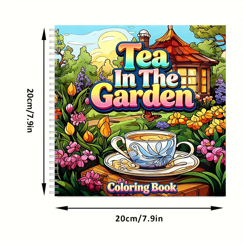 Tea In The Gardens Coloring Bo - Garden Journal Planner recensione e prezzo