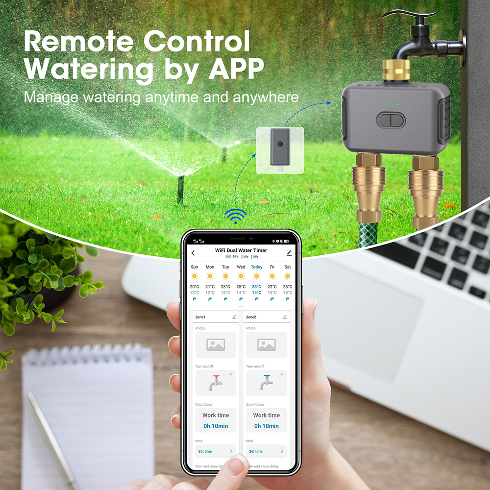Tuya 2 Zone Watering Timer Gar - Smart Garden Products recensione e prezzo